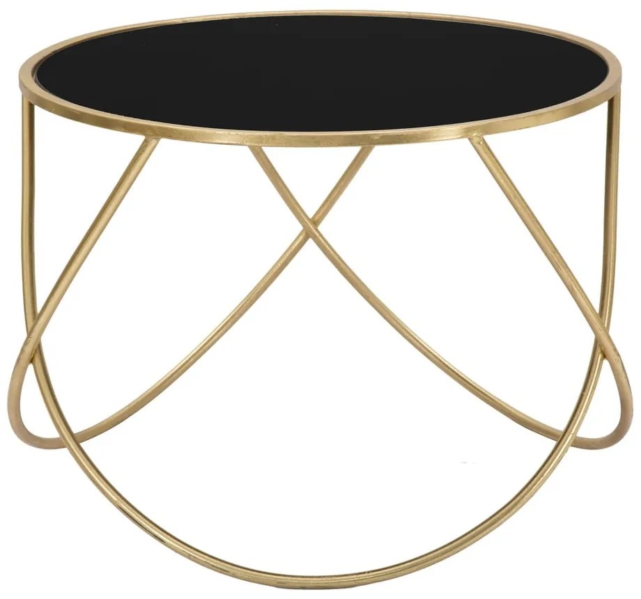 Okrągły stolik ze szklanym blatem ø 60 cm Ring – Mauro Ferretti