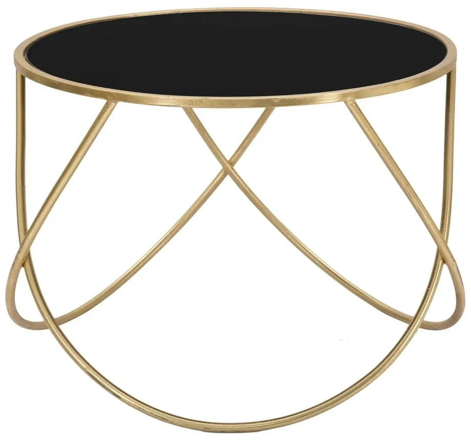 Okrągły stolik ze szklanym blatem ø 60 cm Ring – Mauro Ferretti