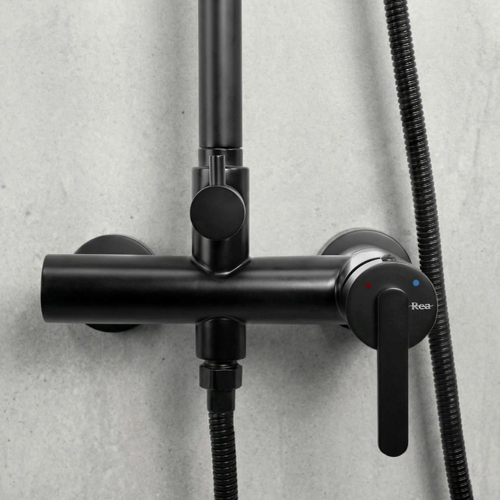 Zestaw natryskowy Rea Ontario Czarny