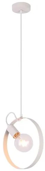Biała lampa wisząca koło w skandynawskim stylu - 8X V056 S6-R34