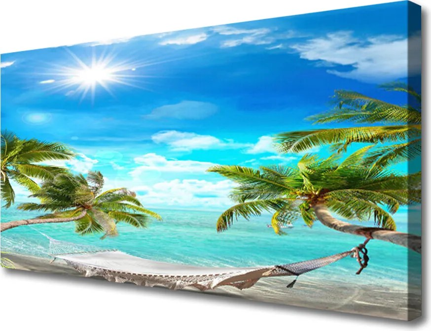 Zdjęcie na płótnie Pejzaż pod Błękitnym Niebem