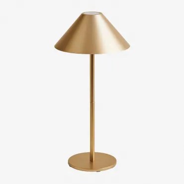Bezprzewodowa Lampa Stołowa Led Na Zewnątrz Nebida Złoto - Sklum