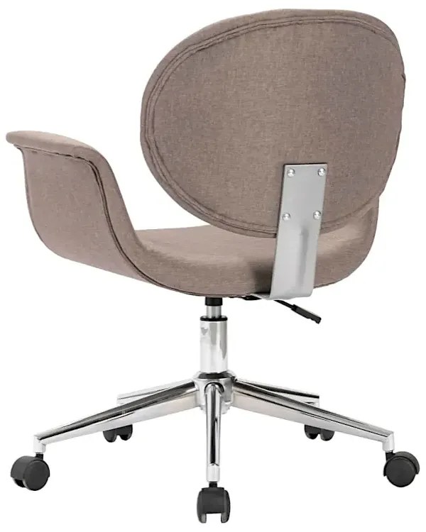 Brązowoszare obrotowe krzesło biurowe B4-G03