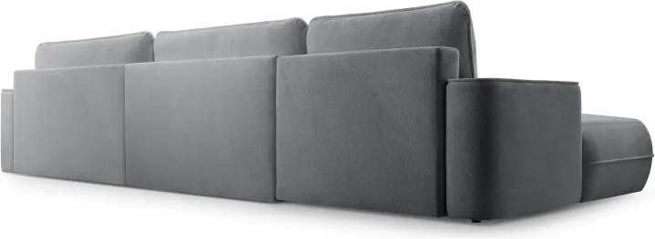 Narożnik FUEGO XL wolnostojący układ U z funkcją spania w tkaninie Bubble 06 DomoHome