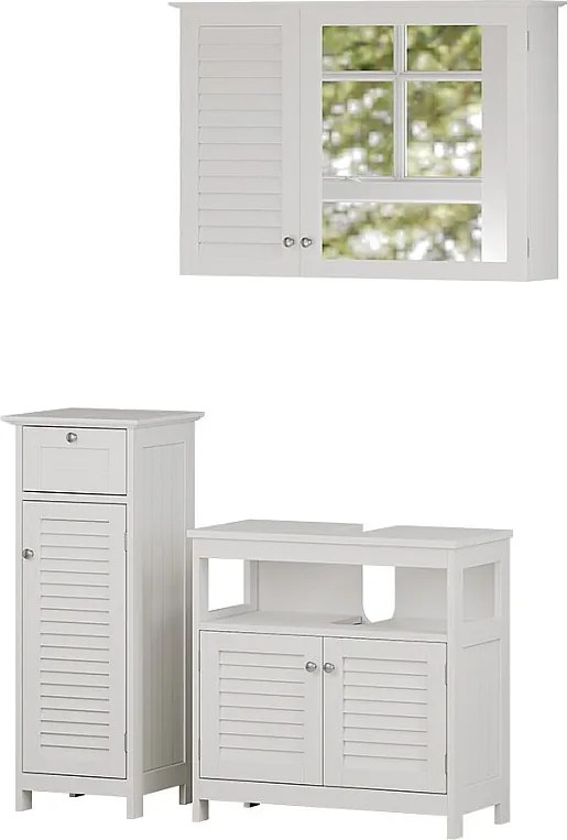 Zestaw mebli łazienkowych biały 60x30x60 riad