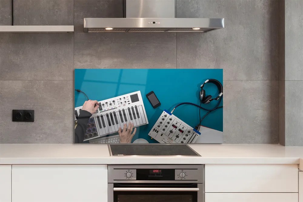 Panel szklany do Kuchni Stanowisko Mikserskie DJ-a