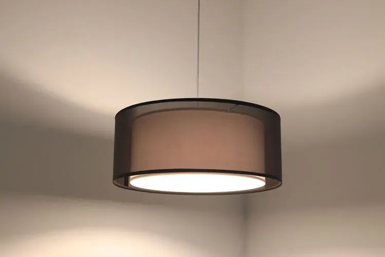 Brązowa elegancka lampa wisząca nad stół - S436 W5-S98
