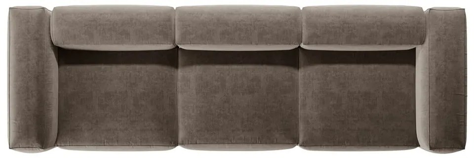 Brązowa sofa 364 cm Bergamo – Cosmopolitan Design