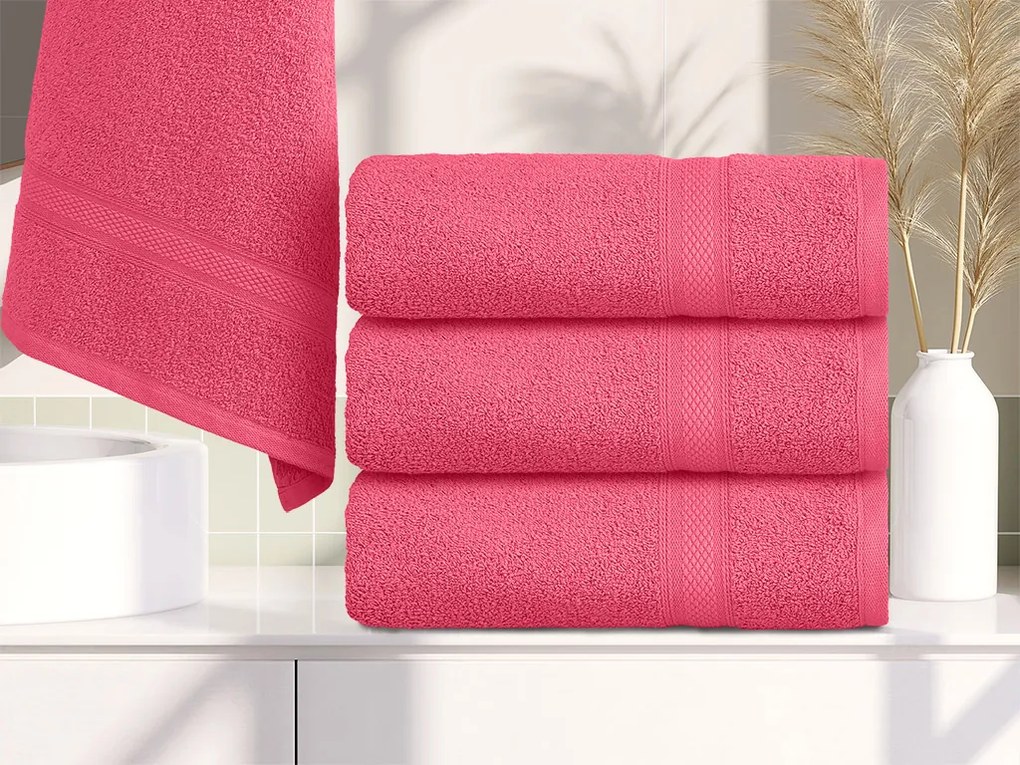 Ręcznik CLARYSSE ELEGANCE 60x110 cm koralowy, 100% bawełna