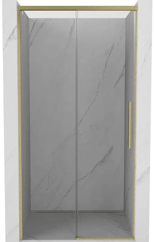 Mexen Rox drzwi prysznicowe rozsuwane 105 cm, transparent, złote szczotkowane - 8C2-105-000-55-00