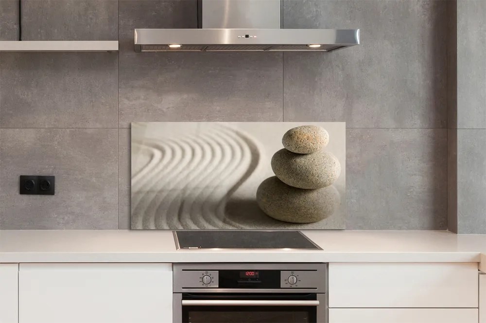 Szkło do Kuchni na Ścianę Tekstura Piaskowca i Piasku