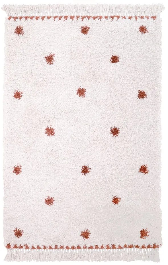 Beżowo-czerwony dywan Nattiot Wooly, 120x170 cm