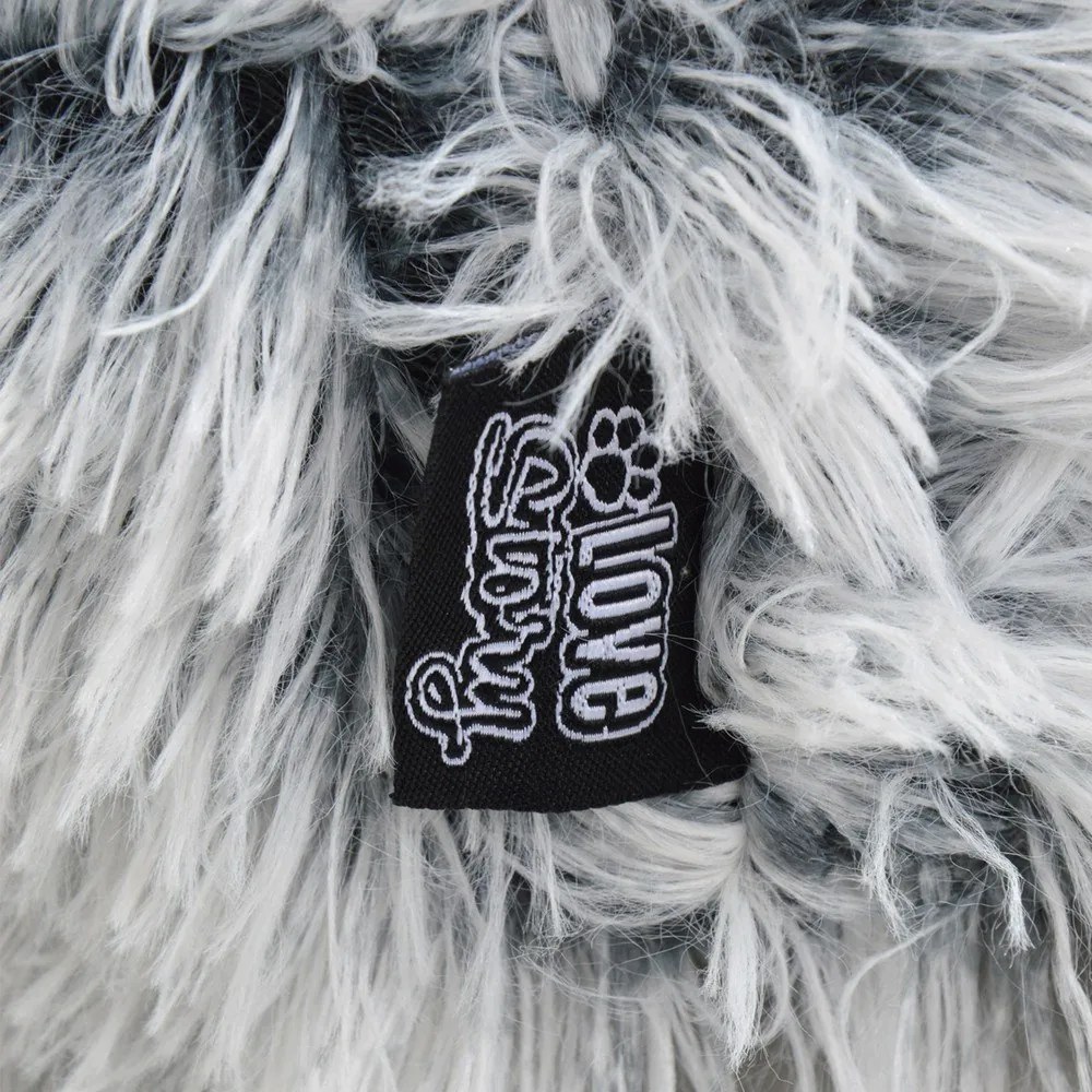 Białe legowisko dla psów 80x60 cm Fluffy Heather – Love Story