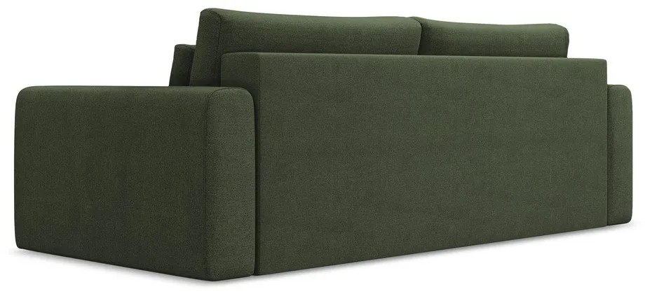 Rozkładana/ze schowkiem sofa w kolorze khaki 238 cm Kapua – Makamii