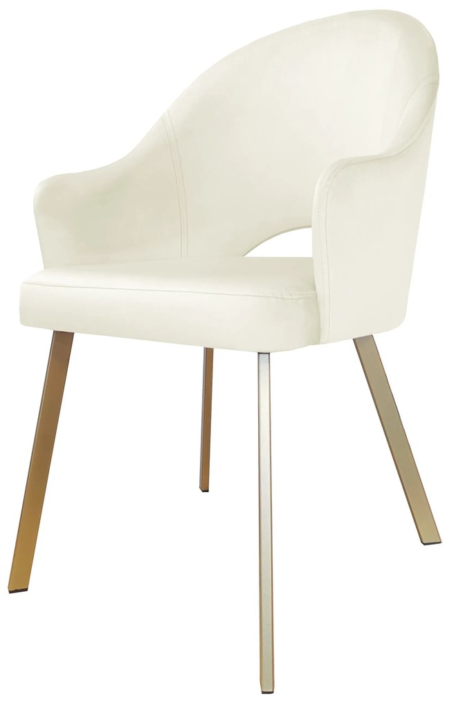 Krzesło obrotowe Velvet podstawa Profil złota MG50