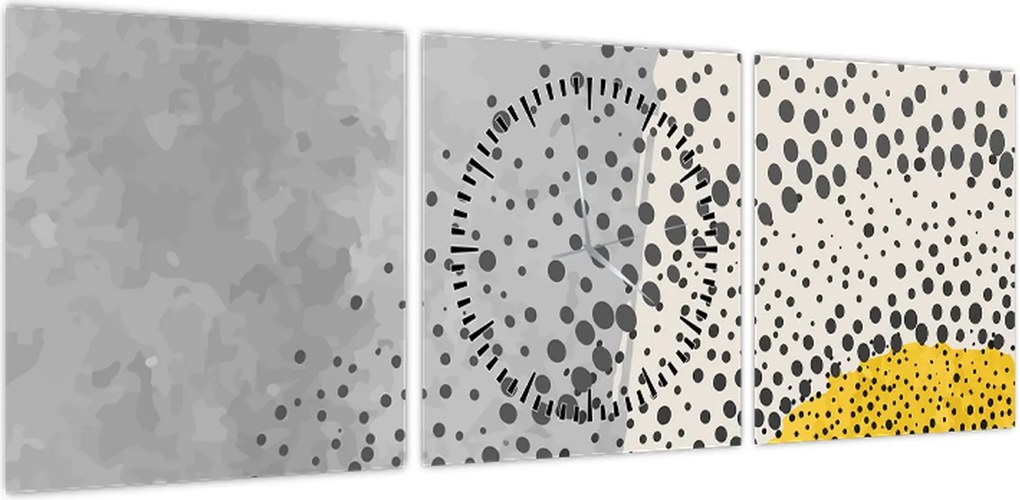 Obraz - Abstrakcyjny obraz plaży N⁰3 (z zegarem) (90x30 cm)