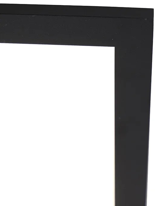 Czarna lampa sufitowa 40 cm z diodą LED z pilotem zdalnego sterowania - Live Nowoczesny Oswietlenie wewnetrzne
