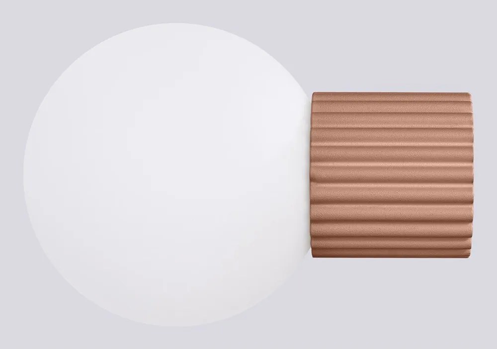 Jasnobrązowy kinkiet ø 12 cm Orbital – Sollux