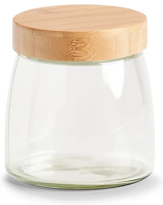 Szklany słoik ze szczelną pokrywką z bambusa, 950 ml