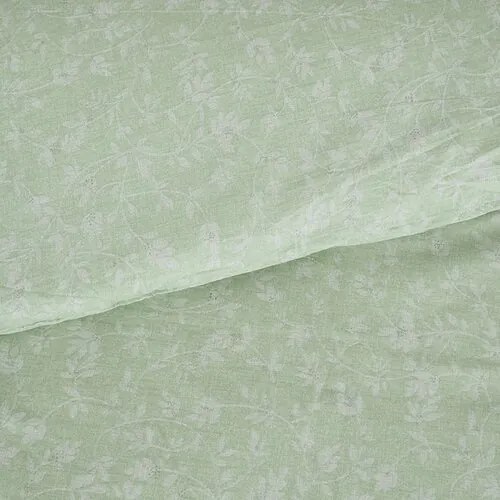 B.E.S. Petrovice Pościel bawełniana Exkluziv Green flowers, 140 x 200 cm, 70 x 90 cm