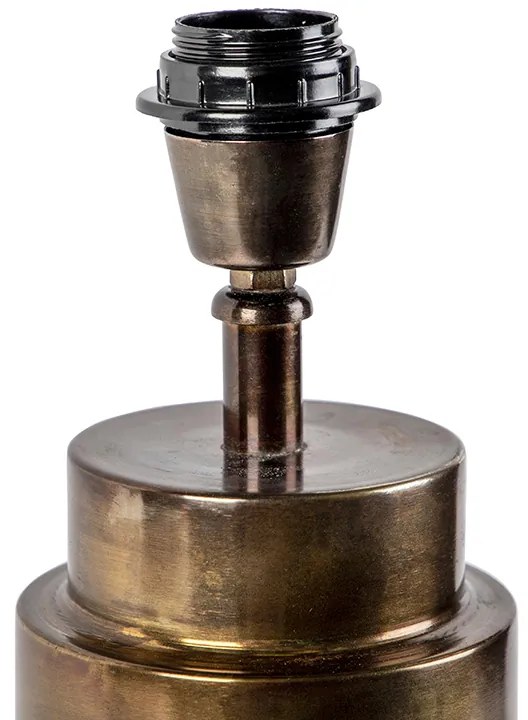 Lampa stołowa w stylu art deco brązowa bez klosza - Bruut ArtDeco Oswietlenie wewnetrzne