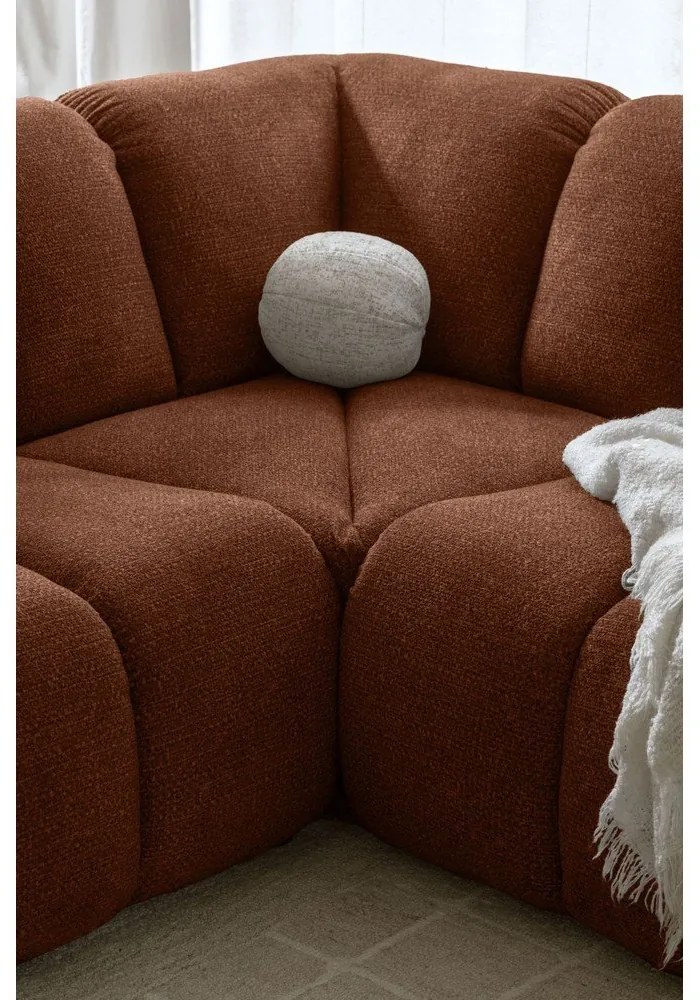 Narożnik (lewostronny/w kształcie litery U) w kolorze terakoty Shell – Miuform