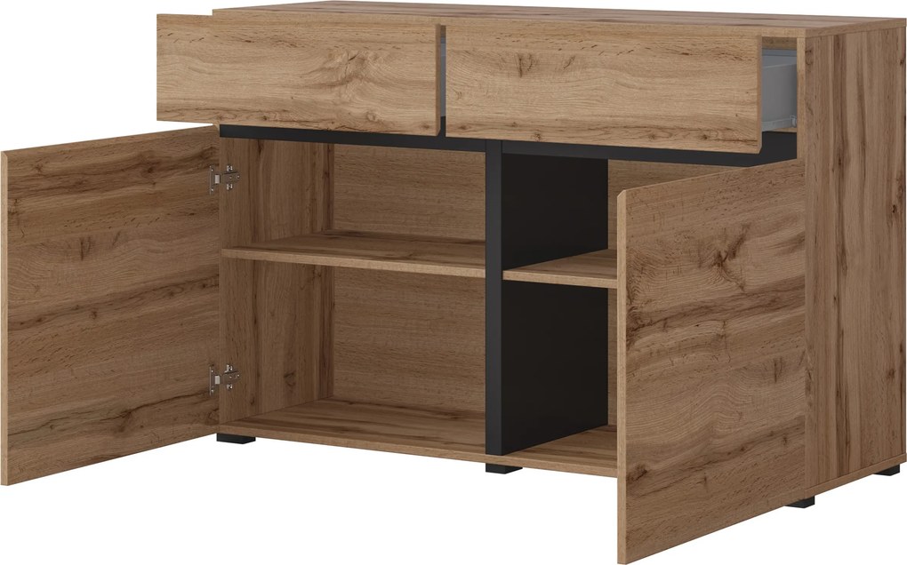 Komoda INCROCIO 119 cm do Salonu Sypialni Dąb wotan