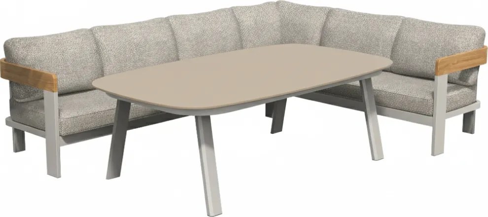 ZESTAW MEBLI OGRODOWYCH MOLTO Z NAROŻNIKIEM I STOŁEM OBIADOWYM