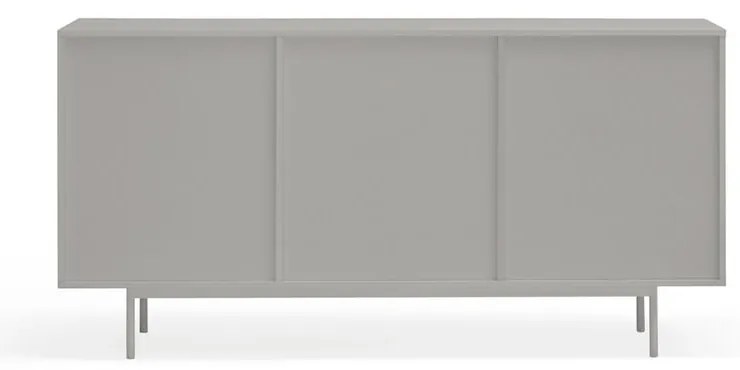 Szaro-naturalna niska komoda w dekorze dębu 159x80 cm Sierra – Teulat