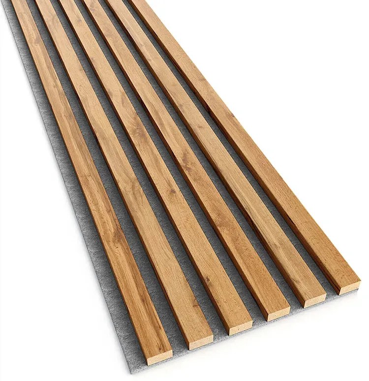Akustyczne panele lamelowe 2 szt. dąb wotan R6-P02
