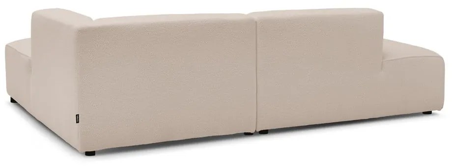 Beżowy narożnik modułowy z materiału bouclé (prawostronny/w kształcie litery L) Megeve – Bobochic Paris