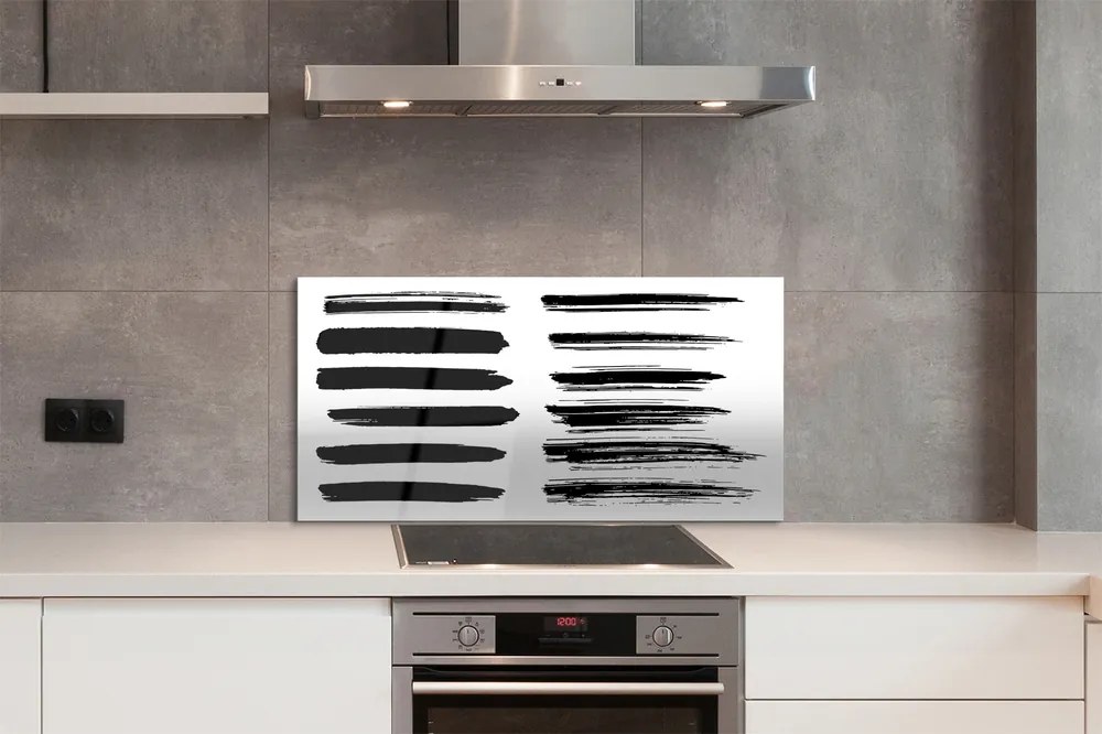 Panel Szklany Artystyczne Pociągnięcia Pędzlem