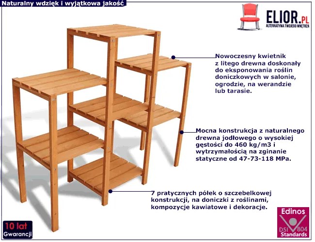 Drewniany kwietnik ogrodowy P5-P98