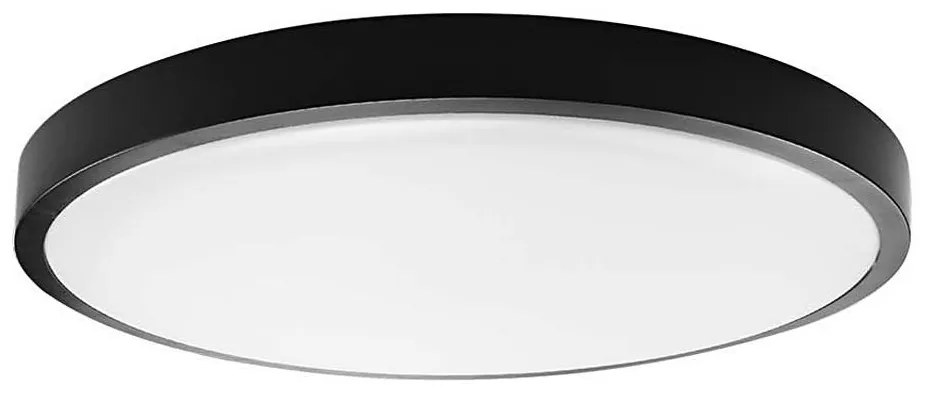 LED Plafon łazienkowy LED/24W/230V IP44 6500K śr. 29 cm czarny