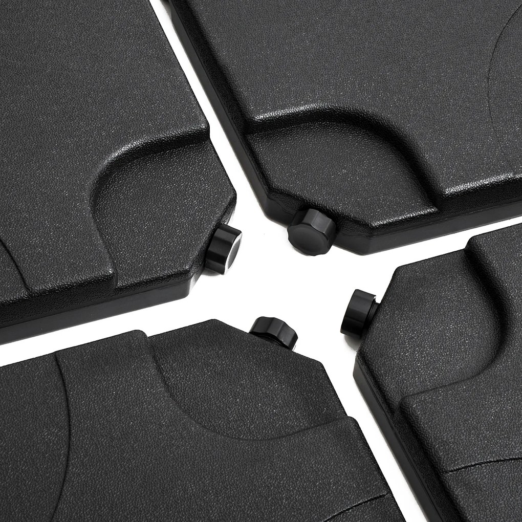 Podstawa stojak do parasola z krzyżakiem podłogowym outsunny