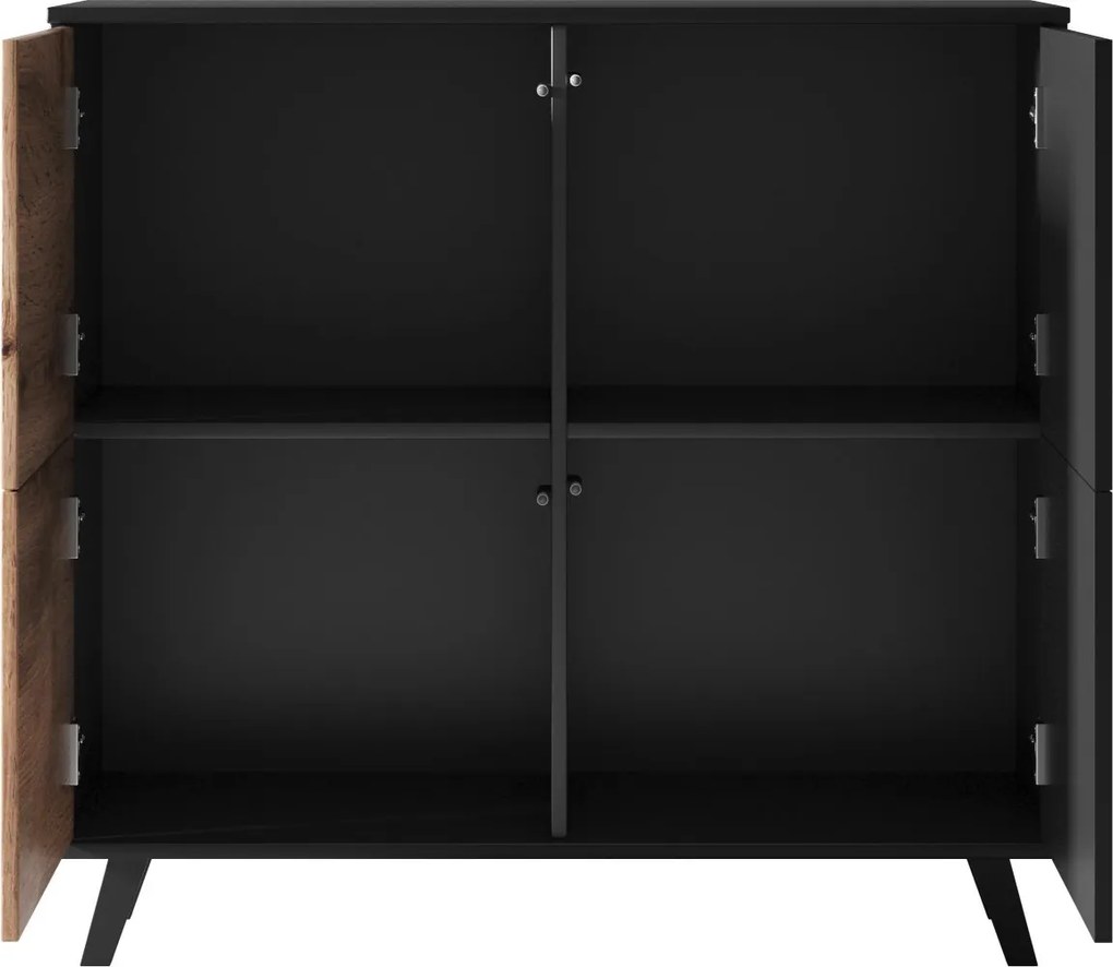 Komoda z ryflowanym frontem Random KM-2