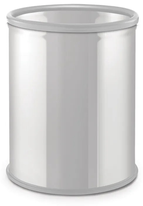 Wewnętrzny kosz do biura na śmieci, śmietnik, 7 l, lakierowany biały