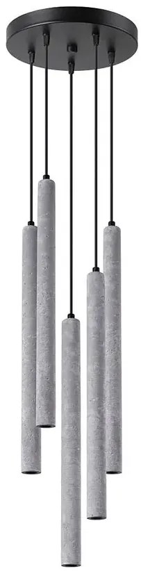 Betonowa industrialna lampa wisząca - A382 G5-L08