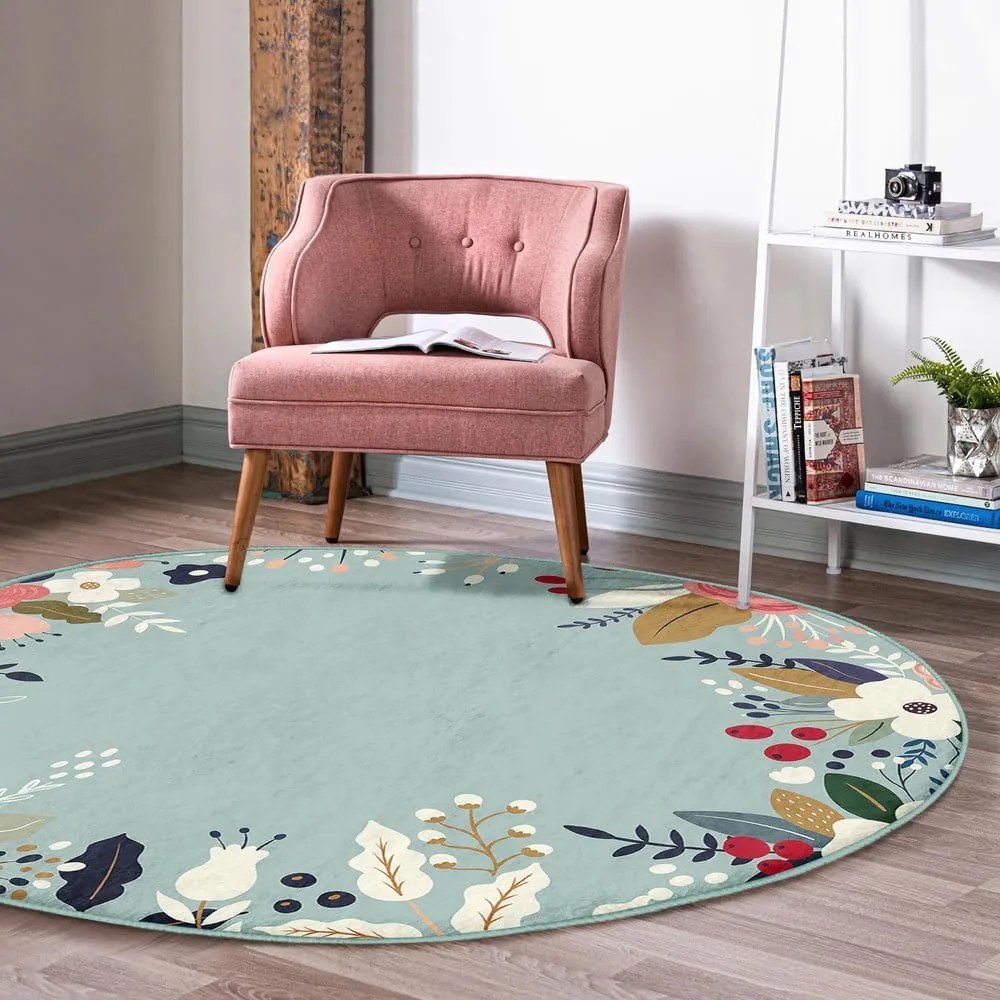Okrągły dywan odpowiedni do prania i robotów sprzątających ø 120 cm Comfort – Mila Home