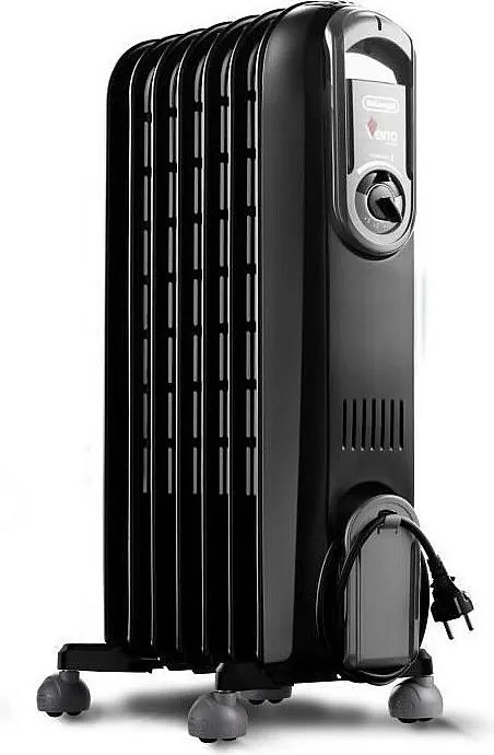 Olejowy grzejnik 1500W czarny De'Longhi V550715.BG