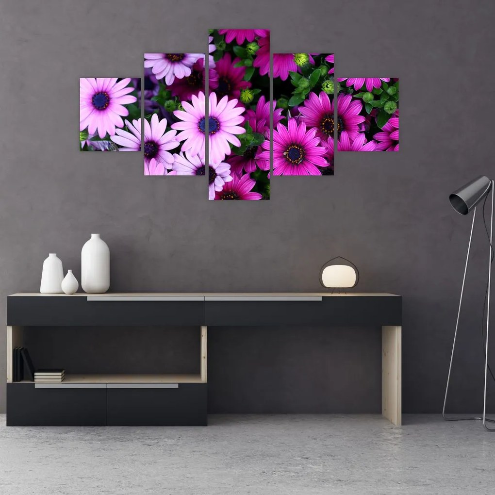 Obraz - Kwiaty (125x70 cm)