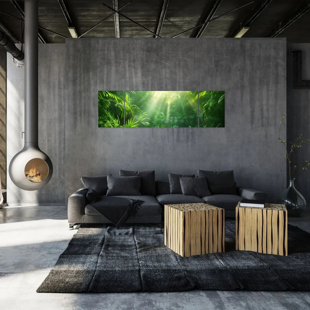 Obraz - Las deszczowy (170x50 cm)