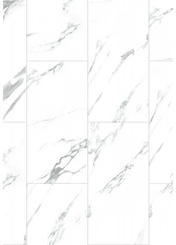 Mexen Glacier White próbka paneli winylowych SPC 6,5 mm, IXPE 1,5 mm, 4 V-Fuga, Jazz White - F1151-S