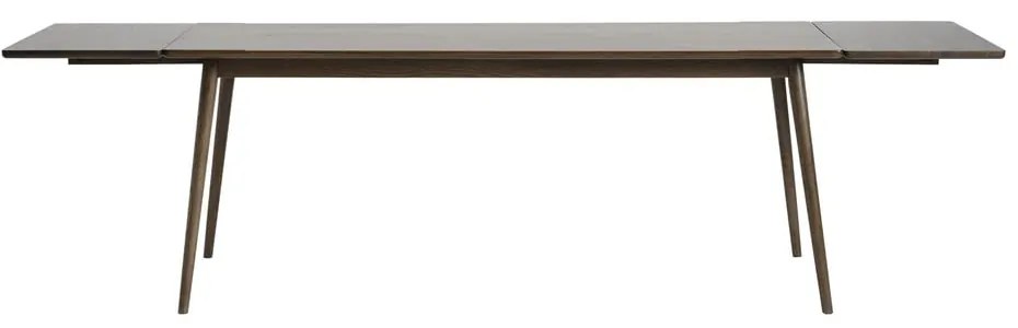 Brązowy rozkładany stół z blatem w dekorze dębu 190x90 cm Barrali – Unique Furniture