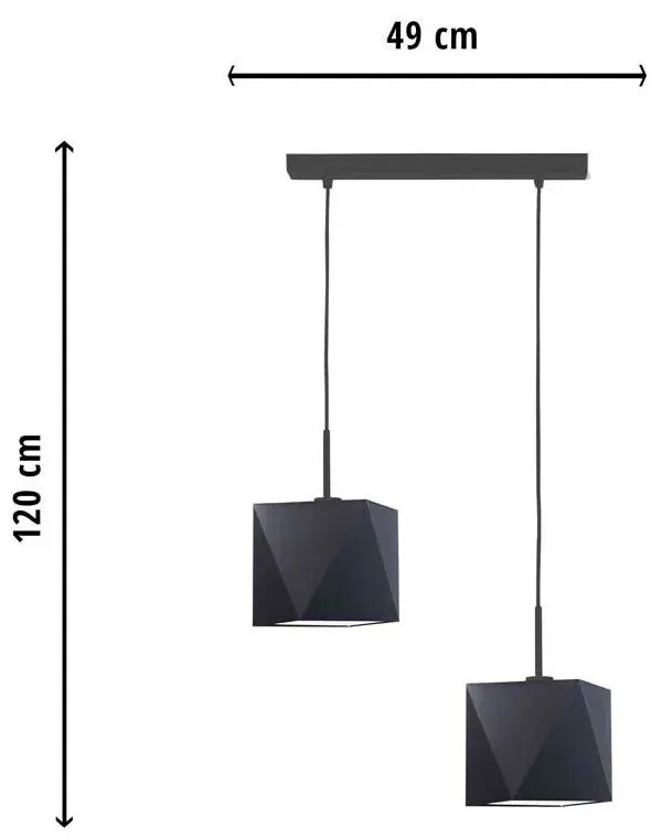 Geometryczna lampa wisząca nad stół - EX352-Samora - 18 kolorów do wyboru