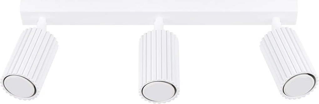 Lampa Sufitowa Minimalistyczny Karbon, Aluminium - 3 Źródło - L.45 X H.16.5 Cm - Biały