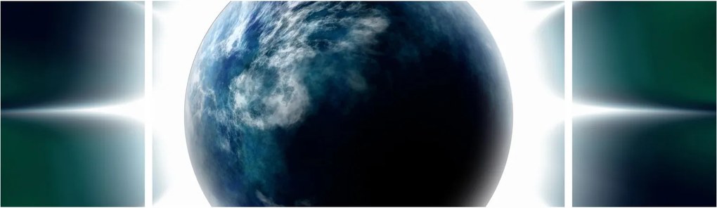 Obraz napromieniowanej planety (170x50 cm)