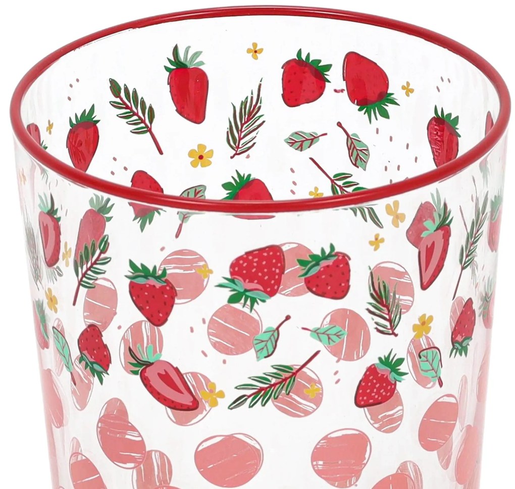 Duża szklanka w owocowy wzór, 510 ml