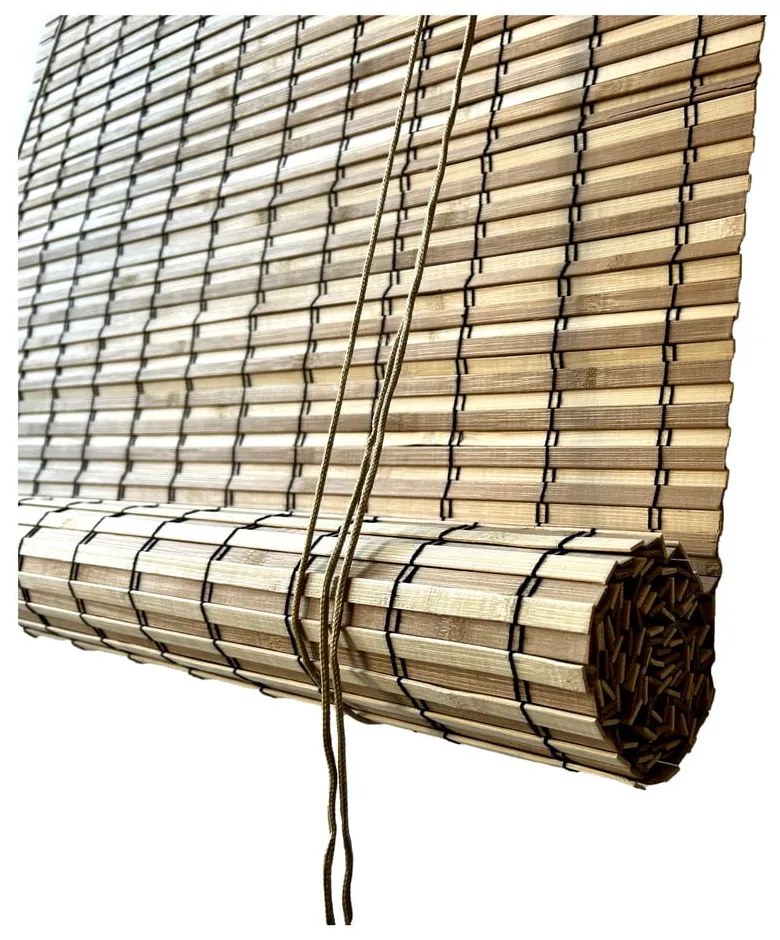 Bambusowa roleta w naturalnym kolorze 120x160 cm Java – Gardinia