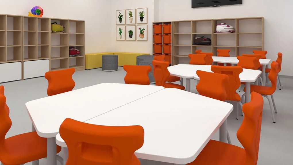 Krzesło przedszkolne i żłobkowe z tworzywa Spider rozmiar 0-3